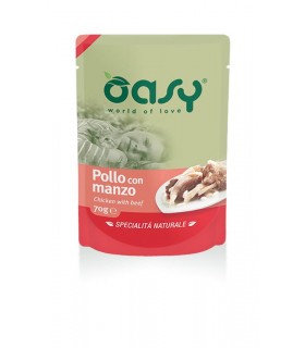Oasy gatto wet bustina pollo con manzo 70 gr