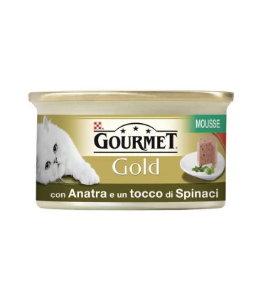 Gourmet gold mousse con anatra e spinaci 85 gr