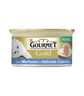 Gourmet gold mousse con merluzzo e delicate carote 85 gr