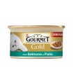 Gourmet gold dadini con salmone e pollo 85 gr