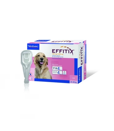 VIRBAC EFFITIX 4 pipette cani 20-40 KG