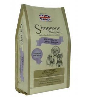 Simpsons puppy sensitive salmone e patate 12 kg