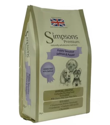 Simpsons puppy sensitive salmone e patate 2 kg