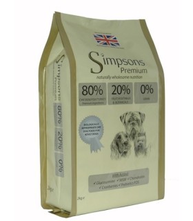 Simpsons Premium cane adult 80/20 mix pollo pesce e tacchino 2 kg