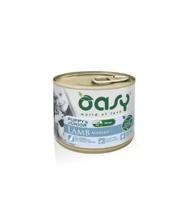 Oasy cane puppy & junior mini agnello umido 200 gr