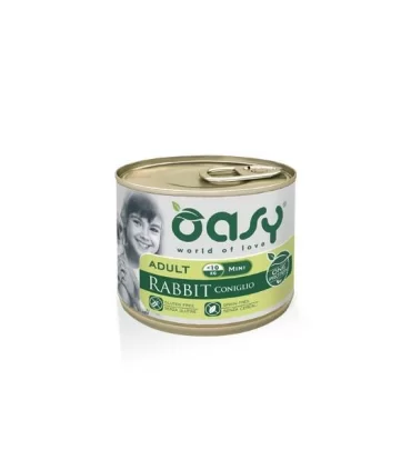 Oasy cane adult mini coniglio umido 200 gr