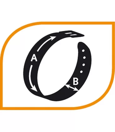 Ferplast daytona css25/60 nero collare semistrangolo