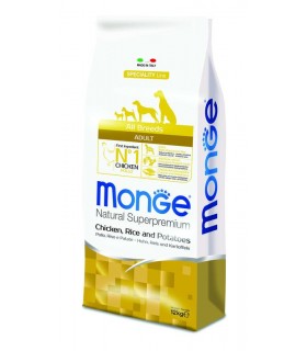 Monge cane adult all breeds pollo riso e patate 12 kg