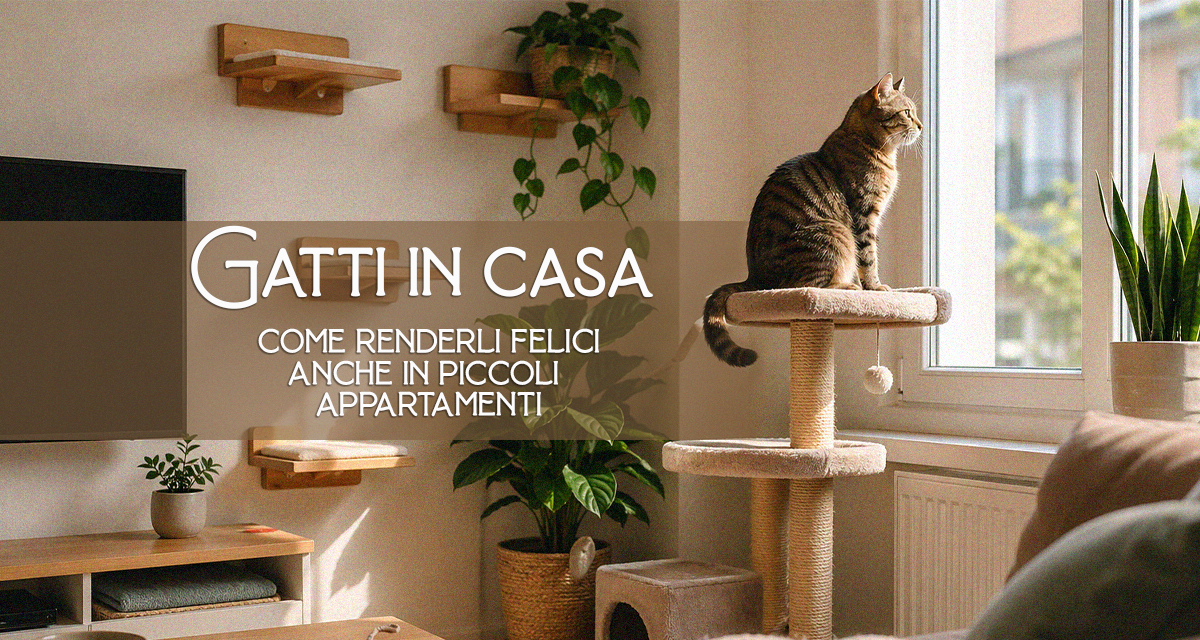 Gatti in casa. Come renderli felici anche in piccoli appartamenti