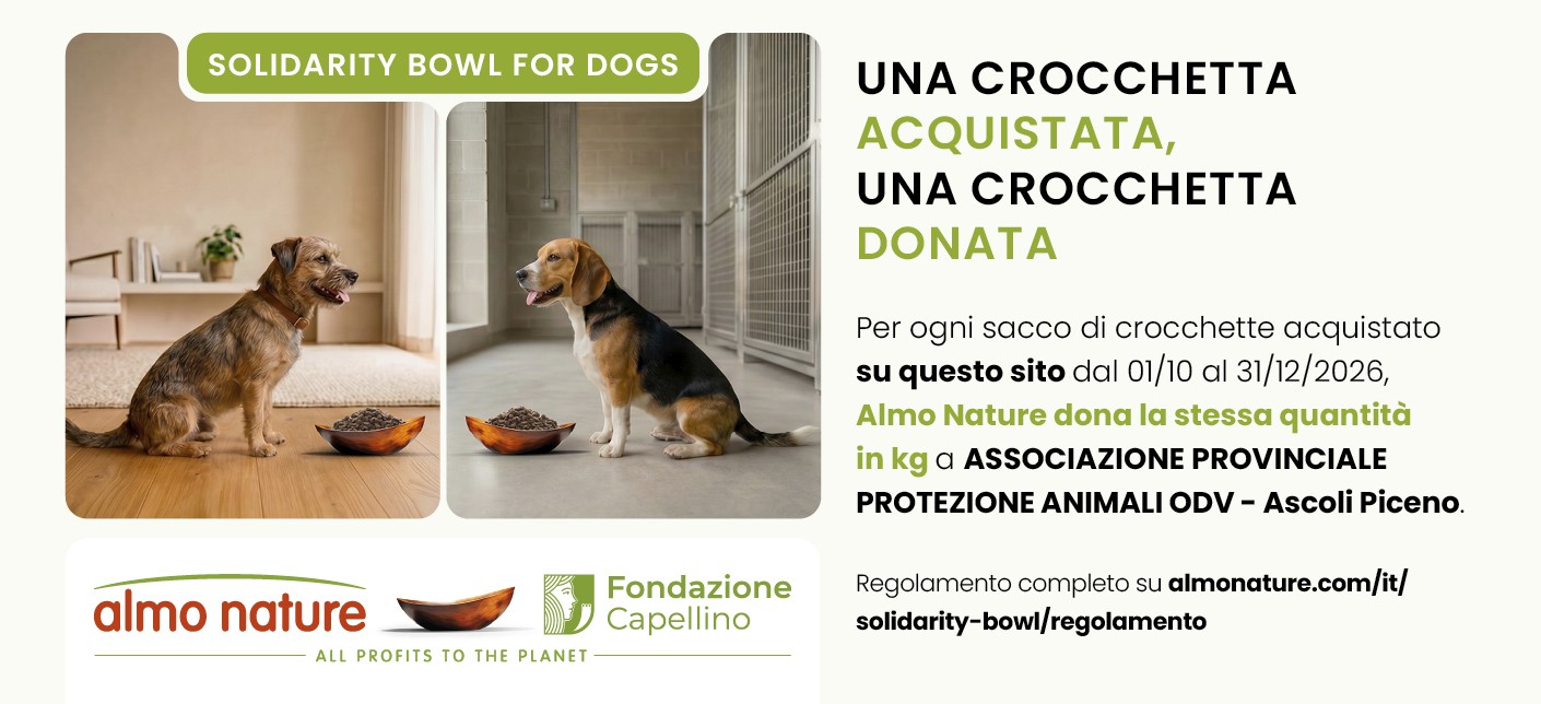 Almo Nature: solidarieta per i cani