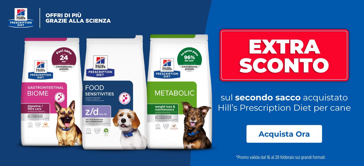 Hill's Prescription Diet: extra sconto su diete cane