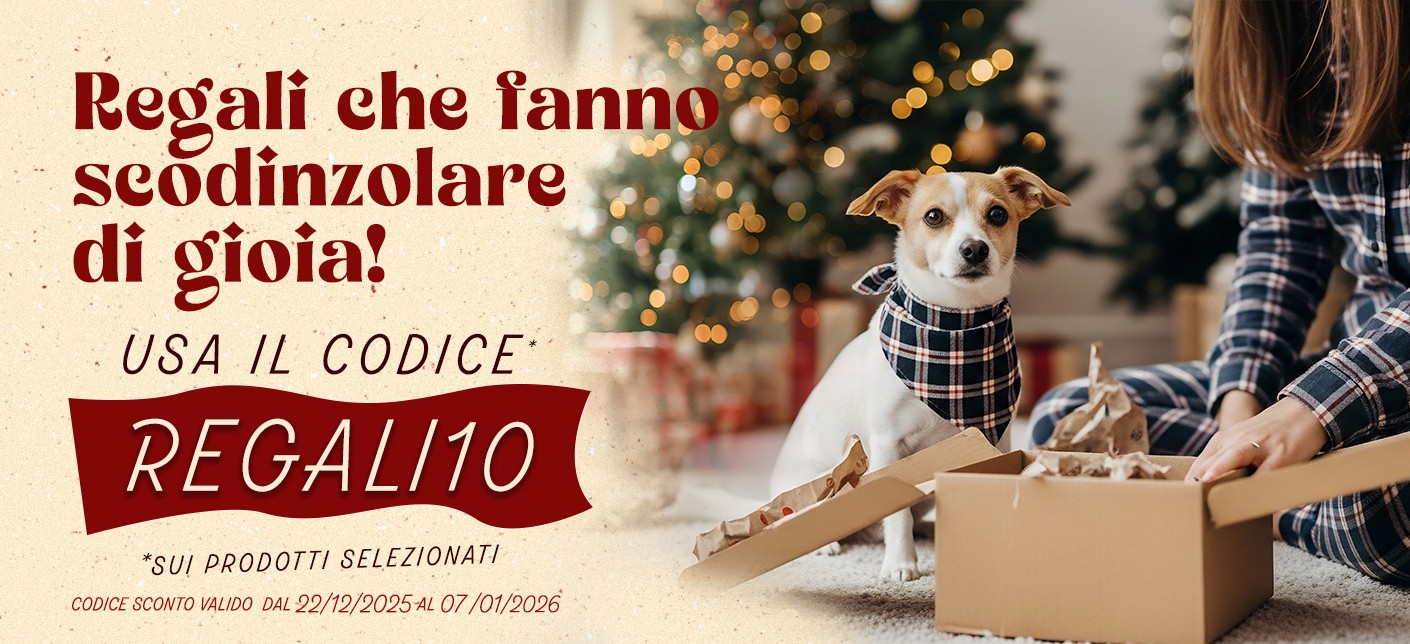 Regali che fanno scodinzolare di gioia, buono sconto REGALI10